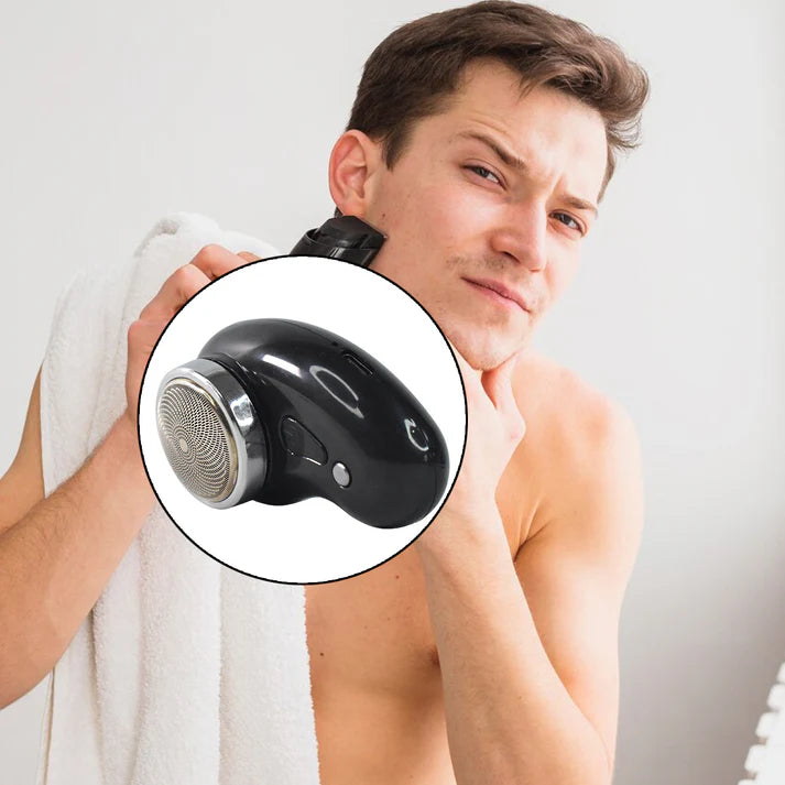 Portable Electric Mini Shaver for Men | USB Rechargeable Cordless Beard Trimmer & Facial Hair Remover | Compact Travel Shaver