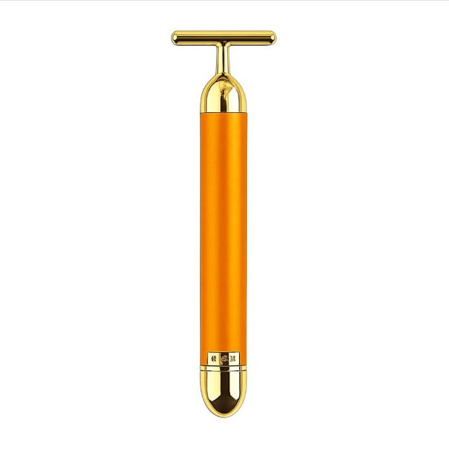 24K Gold Energy Beauty Bar Electric Vibration Facial Massage
