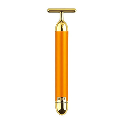 24K Gold Energy Beauty Bar Electric Vibration Facial Massage