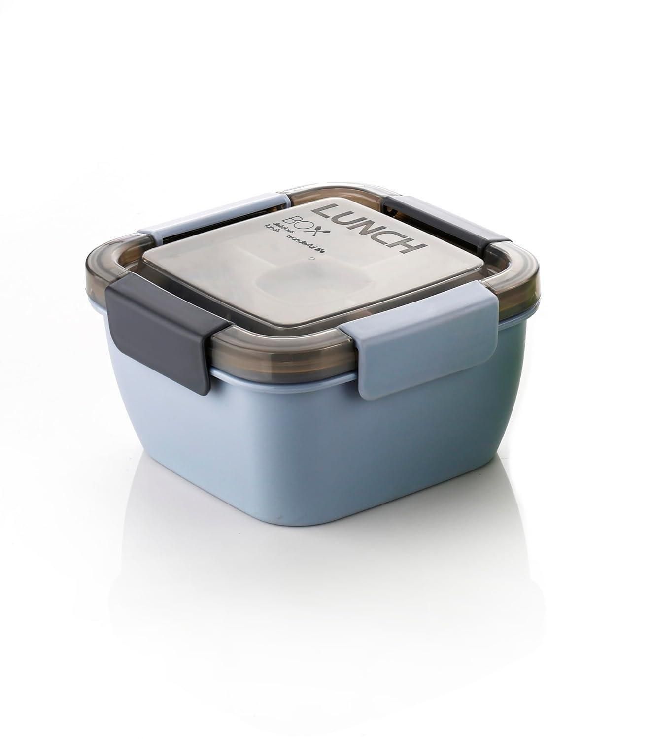 Leak Proof Lunch Box for Office & School | 750ML Compact Tiffin Box | Durable Plastic Food Container