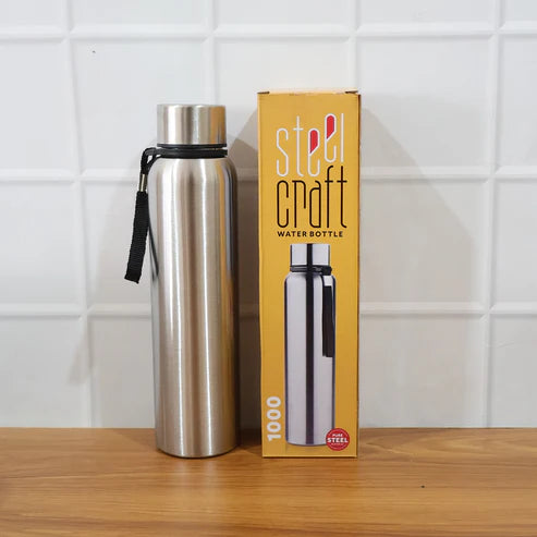 Stainless Steel Double Wall Vacuum Insulated Water Bottle 1000ML | Leak Proof | Hot & Cold Thermal Flask | BPA Free Travel Bottle