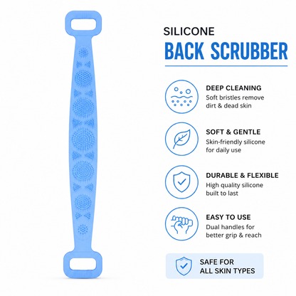 Silicone Body Back Scrubber for Men & Women