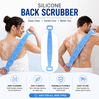 Silicone Body Back Scrubber for Men & Women