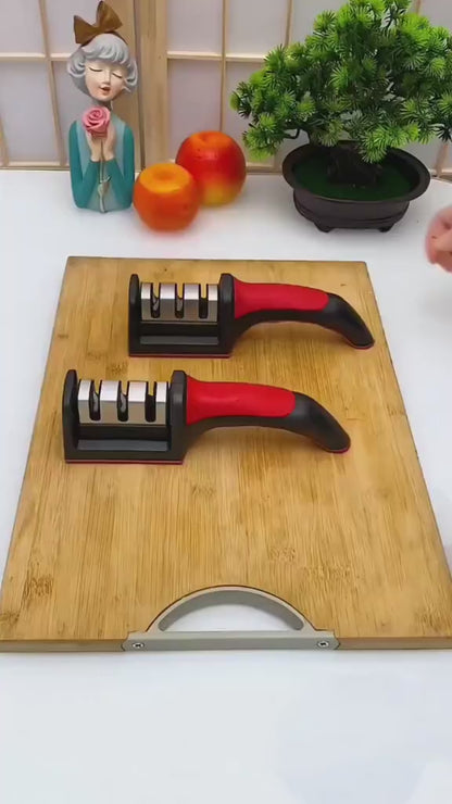 4 Stage Knife Sharpener Manual Kitchen Sharpening Tool