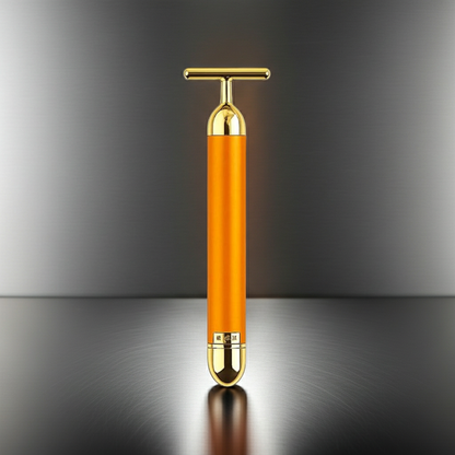 24K Gold Energy Beauty Bar Electric Vibration Facial Massage
